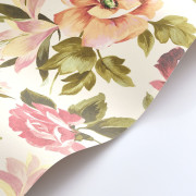 Papier peint intissé Bouquet d'été rose blush - Le Beau Jardin - Casadeco - BJAR202574286