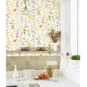 Papier peint intissé Fleurs des champs Bouquet- Le Beau Jardin - Casadeco - BJAR87650825