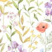 Papier peint intissé Fleurs des champs Bouquet- Le Beau Jardin - Casadeco - BJAR87650825