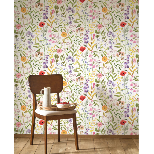 Papier peint intissé Fleurs...
