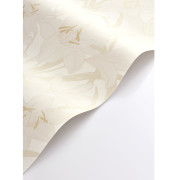 Papier peint intissé Clair de Lys naturel - Le Beau Jardin - Casadeco - BJAR202581001