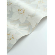 Papier peint intissé Clair de Lys bleu doux - Le Beau Jardin - Casadeco - BJAR202586127