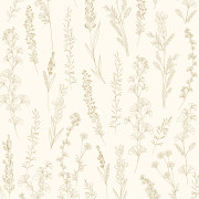 Papier peint intissé Carnet botanique naturel - Le Beau Jardin - Casadeco - BJAR202591234