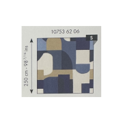 Panoramique intissé Solena bleu - 250X250cm - Blue Shades - Caselio - BLS107536206