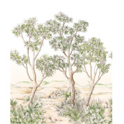 Panoramique vinyle sur intissé Terre d'acacias vert feuillage- 200X250cm - Wonderwalls 3 - Casadeco - WDWT202217705V