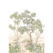 Panoramique intissé Terre d'acacias vert feuillage - 200X310cm - Wonderwalls 3 - Casadeco - WDWT202217604NW