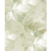 Panoramique vinyle sur intissé Souffle Végétal vert amande - 200X250cm - Wonderwalls 3 - Casadeco - WDWT202287705V