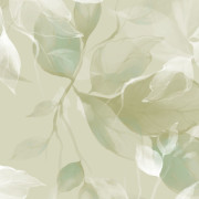 Panoramique vinyle sur intissé Souffle Végétal vert amande - 200X250cm - Wonderwalls 3 - Casadeco - WDWT202287705V