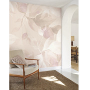 Panoramique vinyle sur intissé Souffle Végétal rose nude - 200X310cm - Wonderwalls 3 - Casadeco - WDWT202284504V