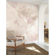 Panoramique intissé Souffle Végétal rose nude - 200X250cm - Wonderwalls 3 - Casadeco - WDWT202284405NW