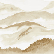 Panoramique intissé Echo des vallées sépia - 200X250cm - Wonderwalls 3 - Casadeco - WDWT202172005NW