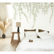 Panoramique vinyle sur intissé Lierre suspendu vert feuillage - 300X310cm - Wonderwalls 3 - Casadeco - WDWT202277509V
