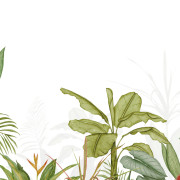 Panoramique vinyle sur intissé Eden Tropical vert palme- 300X250cm - Wonderwalls 3 - Casadeco - WDWT202337307V