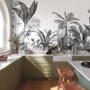 Panoramique intissé Eden Tropical noir- 400X280cm - Wonderwalls 3 - Casadeco - WDWT202339411NW