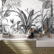 Panoramique intissé Eden Tropical noir- 400X280cm - Wonderwalls 3 - Casadeco - WDWT202339411NW
