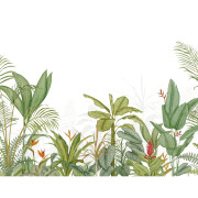 Panoramique intissé Eden Tropical vert palme- 400X310cm - Wonderwalls 3 - Casadeco - WDWT202337212NW