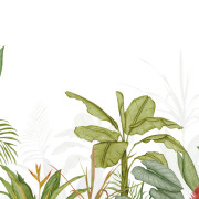Panoramique intissé Eden Tropical vert palme- 300X250cm - Wonderwalls 3 - Casadeco - WDWT202337207NW