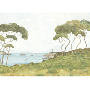 Panoramique vinyle sur intissé Pinèdes Littorales - 400X280cm - Wonderwalls 3 - Casadeco - WDWT202237111V