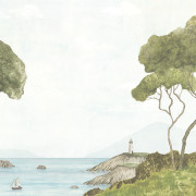 Panoramique vinyle sur intissé Pinèdes Littorales - 300x250cm - Wonderwalls 3 - Casadeco - WDWT202237107V