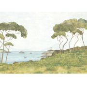 Panoramique intissé Pinèdes Littorales - 400X280cm - Wonderwalls 3 - Casadeco - WDWT202237011NW