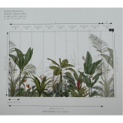 Panoramique vinyle sur intissé Eden Tropical vert palme- 400X280cm - Wonderwalls 3 - Casadeco - WDWT202337311V