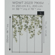 Panoramique vinyle sur intissé Fruit du houblon - 200X250cm - Wonderwalls 3 - Casadeco - WDWT202317905V