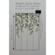 Panoramique vinyle sur intissé Fruit du houblon - 200X310cm - Wonderwalls 3 - Casadeco - WDWT202317904V