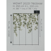 Panoramique intissé Fruit du houblon - 200X250cm - Wonderwalls 3 - Casadeco - WDWT202317805NW