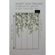 Panoramique intissé Fruit du houblon - 200X310cm - Wonderwalls 3 - Casadeco - WDWT202317804NW