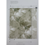 Panoramique vinyle sur intissé Souffle Végétal vert amande - 200X280cm - Wonderwalls 3 - Casadeco - WDWT202287703V