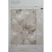 Panoramique vinyle sur intissé Souffle Végétal rose nude- 200X280cm - Wonderwalls 3 - Casadeco - WDWT202284503V