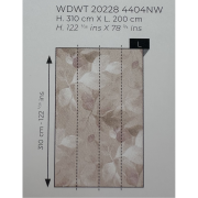 Panoramique intissé Souffle Végétal rose nude - 200X310cm - Wonderwalls 3 - Casadeco - WDWT202284404NW