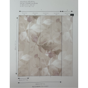 Panoramique intissé Souffle Végétal rose nude- 200X280cm - Wonderwalls 3 - Casadeco - WDWT202284403NW