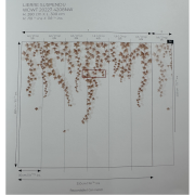 Panoramique intissé Lierre suspendu terracotta - 300X280cm - Wonderwalls 3 - Casadeco - WDWT202274208NW