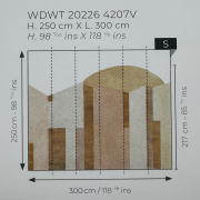 Panoramique vinyle sur intissé Palais d'ombres - 300X250cm - Wonderwalls 3 - Casadeco - WDWT202264107NW