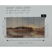 Panoramique vinyle sur intissé Luminis- 400X250cm - Wonderwalls 3 - Casadeco - WDWT202242310V