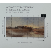 Panoramique intissé Luminis- 400X250cm - Wonderwalls 3 - Casadeco - WDWT202242210NW