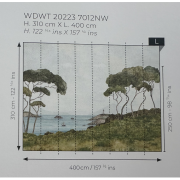 Panoramique intissé Pinèdes Littorales - 400x310cm - Wonderwalls 3 - Casadeco - WDWT202237012NW