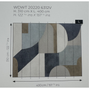 Panoramique vinyle sur intissé Empire des formes - 400X310cm - Wonderwalls 3 - Casadeco - WDWT202206212NW