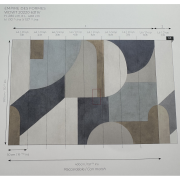 Panoramique vinyle sur intissé Empire des formes - 400X280cm - Wonderwalls 3 - Casadeco - WDWT202206211NW