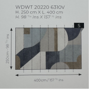 Panoramique vinyle sur intissé Empire des formes - 400X250cm - Wonderwalls 3 - Casadeco - WDWT202206210NW