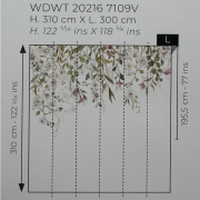 Panoramique vinyle sur intissé Orchidées en vol - 300X310cm - Wonderwalls 3 - Casadeco - WDWT202167109V