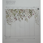 Panoramique vinyle sur intissé Orchidées en vol - 300x280cm - Wonderwalls 3 - Casadeco - WDWT202167108V