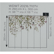Panoramique vinyle sur intissé Orchidées en vol - 300x250cm - Wonderwalls 3 - Casadeco - WDWT202167107V