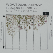 Panoramique intissé Orchidées en vol - 300X250cm - Wonderwalls 3 - Casadeco - WDWT202167007NW