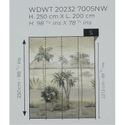 Panoramique intissé Vallée du Drâa - 200X250cm - Wonderwalls 3 - Casadeco - WDWT202327005NW