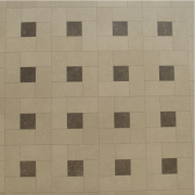 Sol PVC - ATRIA 583 - Carrelage cabochon noir - Bingo - Essential - IVC - rouleau 3M