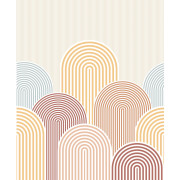 Panoramique intissé Arched Lines multicouleurs 250x310cm- Mix & Stripes - Caselio - MIP107824602