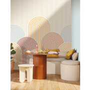 Panoramique intissé Arched Lines multicouleurs 250x310cm- Mix & Stripes - Caselio - MIP107824602