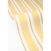 Papier peint vinyle sur intissé Painted lines jaune - Mix & Stripes - Caselio - MIP107812020